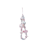 Pink Beaded Phone Lanyard – Cute Cartoon Pendant & Camera Charm - Image 5