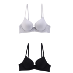 Seamless Light-Gloss Large Cup Push-Up Bra – Soft Underwire, Simple Design - Image 11