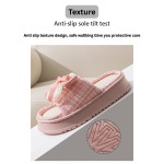 Lace Bow Linen Slippers for Women – Super Soft Sweat Absorbing Non Slip Indoor Outdoor Slides - Image 13