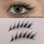 Dream Deer Self-Adhesive Fox Eye Fairy Lashes - Slanted Rabbit & Devil One-Piece Design - Image 4