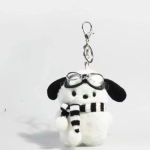 Cute Pochacco Bag Charm – Trendy Plush Doll Keychain for Backpacks & Accessories - Image 5