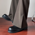 Men’s Cleanfit Straight-Leg Flare Pants – Casual Loose Fit Split Hem Trousers - Image 9