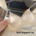 Seamless Push-Up Bra for Women – Spaghetti Straps, Lace Trim, Side Support, No Underwire - Image 5