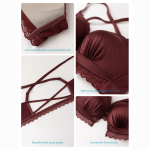 Front Closure Wireless Push-Up Bra – Thickened Padding, Beautiful Back Design - Image 5