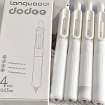 Quick-Dry Student Gel Pen - Soft Grip Black 0.5mm Retractable - Image 5