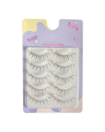Natural False Eyelashes – A07 Transparent Band Anime Barbie Demon Style - Image 8