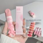 6 Color Lip Gloss, Cute Little Bear, Tender Color Lip Gloss Velvet Soft Mist Matte Color Rendering Brightening Non Stick Cup Lipstick, Lip Gloss - Image 5