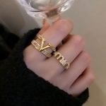 V Shape Zircon Open Ring Minimal Luxury Design - Image 7
