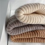 Women’s Double-Layer Rabbit Fur Knit Beanie - Image 7