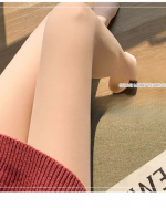 Natural Glow High-Waist Fleece Tights Nude Effect Thermal Pantyhose - Image 5