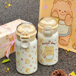 Cute Yellow Butter Bear 316 Stainless Steel Thermos Cup – Large Capacity, Stylish Birthday Gift for Friends - Image 7