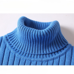 Men’s Thick Turtleneck Cable Knit Sweater – Slim Fit Solid Color Pullover - Image 7