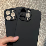 Minimalist Black Anti-Slip Phone Case – Full Protective Shockproof Cover - Image 3