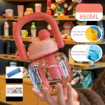 Internet celebrity big belly cup large capacity children's plastic water cup summer portable kettle student straw cup portable kettle customization - Image 6