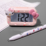 Hello Kitty Mini Alarm Clock – Cute Luminous Bedside Clock for Dorms and Students - Image 6