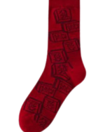 Red Lucky Mid Calf Socks Festive Matching Couple Socks - Image 6