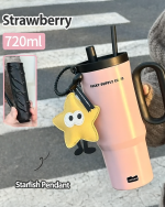 Large Capacity Insulated Coffee Tumbler with Straw - Image 5
