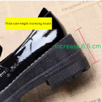 British Style Wedge Loafers for Women - Platform Casual Slip-On Flats, Korean Fashion, Thick Sole - Image 6