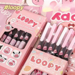 Cute Ruby Fast-Drying 0.5mm Rollerball Pen for Students – Smooth Writing, Aesthetic Ins Pen for Exams - Image 6