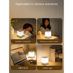Rechargeable Touch Night Light for Nursing, Eye-Caring Bedside Lamp for Sleep - Image 6
