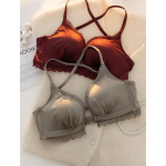 Front Closure Wireless Push-Up Bra – Thickened Padding, Beautiful Back Design - Image 6