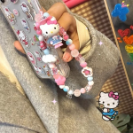 Hello Kitty Sweet Beaded Phone Chain - CCD Strap, Decorative Chain for Notebook, Gift Accessory - Image 6