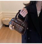 Vintage Plaid Toast Handbag Convertible Shoulder Crossbody Bag - Image 12