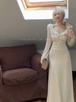 New Ruffled French Style Dress: High-End Coat with Bottoming Long Skirt for Women - Image 4