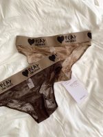Pink sweet Maillards style letter lace knitted women's mid-waist underwear pure cotton breathable panty - Image 7