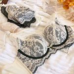 Red Lace Wireless Push-Up Bra for Small Bust Bridal Lingerie - Image 3