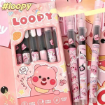 Cute Ruby Fast-Drying 0.5mm Rollerball Pen for Students – Smooth Writing, Aesthetic Ins Pen for Exams - Image 7