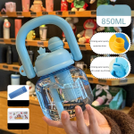 Internet celebrity big belly cup large capacity children's plastic water cup summer portable kettle student straw cup portable kettle customization - Image 7