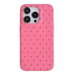 Korean INS Style Polka Dot Phone Case – Simple Solid Color Design - Image 2