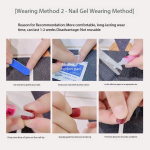 Handmade Klein Blue Gradient Press-On Nails – Light Luxury Irregular Detachable Nail Set - Image 5