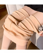 Natural Glow High-Waist Fleece Tights Nude Effect Thermal Pantyhose - Image 7
