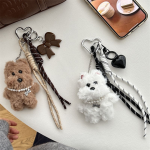 Adorable Westie Plush Keychain – Fluffy Dog Bag Pendant - Image 9