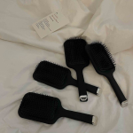 Minimalist Black Air Cushion Hairbrush – Anti-Static Paddle Comb for Women - Image 7