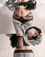 Plus Size Lace Mesh Seamless Mid Waist Women’s Briefs - Image 7