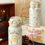 Cute Yellow Butter Bear 316 Stainless Steel Thermos Cup – Large Capacity, Stylish Birthday Gift for Friends - Image 8