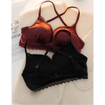 Front Closure Wireless Push-Up Bra – Thickened Padding, Beautiful Back Design - Image 7