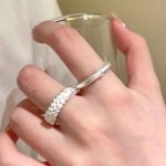 Chinese Style Brushed Open Ring – Luxury Adjustable Couple Ring - Image 4