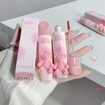 6 Color Lip Gloss, Cute Little Bear, Tender Color Lip Gloss Velvet Soft Mist Matte Color Rendering Brightening Non Stick Cup Lipstick, Lip Gloss - Image 2
