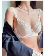 Plus Size Ultra-Thin Lace Minimizing Bra Set – Sexy French Style Lingerie - Image 8