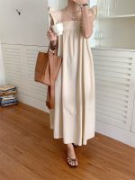Designed with beautiful back and flying sleeves, bow tie A-Line Dress - Image 5