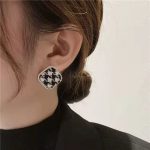 Textured Retro Stud Earrings – Elegant Metal Earrings - Image 4
