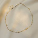 Minimal Titanium Steel Chain Choker Necklace for Women - Image 10