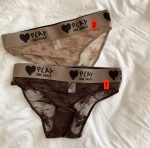 Pink sweet Maillards style letter lace knitted women's mid-waist underwear pure cotton breathable panty - Image 9