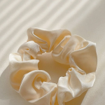 Milk White Lace Tulle Scrunchie - Korean Princess Soft Sweet Hair Accessory - Image 6