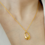 Minimalist Pearl & Plaid Teardrop Pendant Necklace Set - Image 8