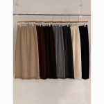 Vintage Knit Tassel Split Skirt | Thickened Mid-Length Wool Skirt for Women - Image 8